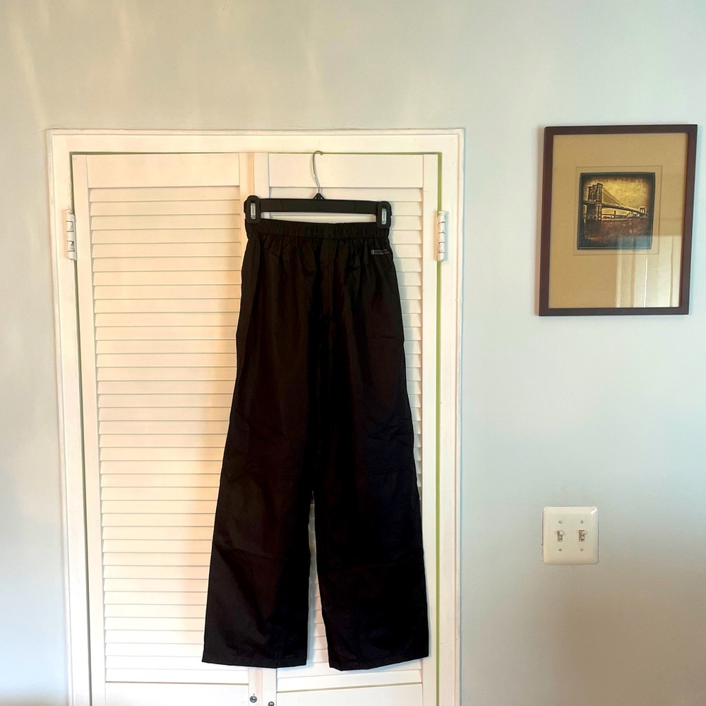 Black Lightweight Waterproof Pant - Kids 11/12